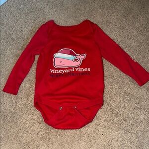 Vineyard Vines Festive Red Kids Bodysuit